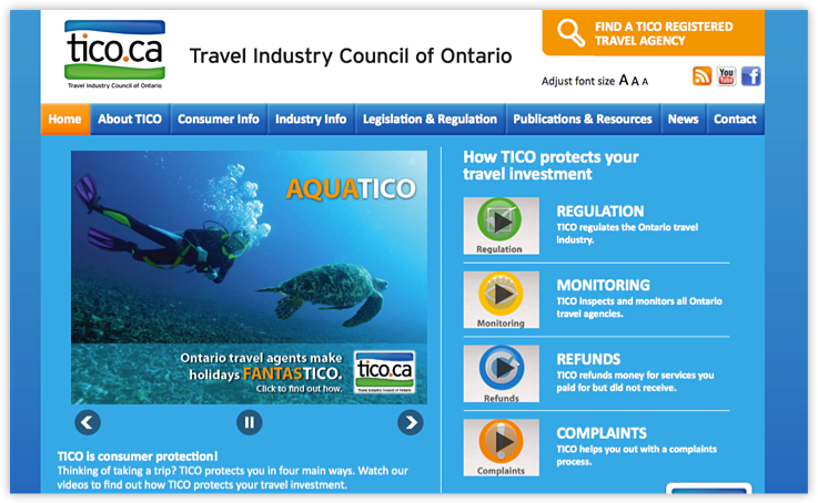 travel industry council of ontario (tico)